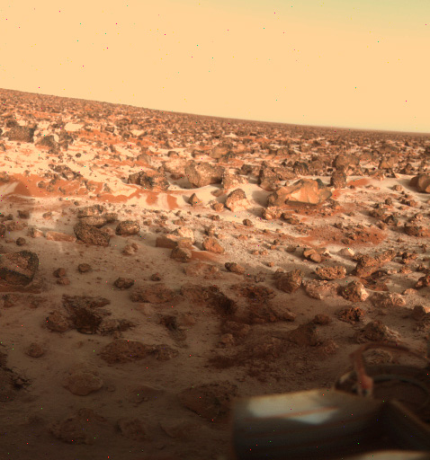 Bild der Marsoberfläche, aufgenommen von einer Viking-Sonde