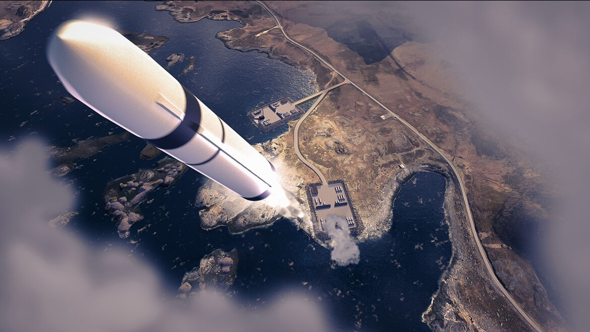 Artist's impression of the launch site in Andøya, Norway