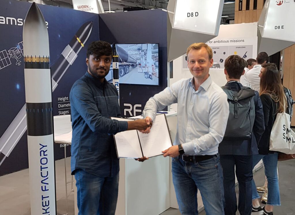 IAC 2022 - Digantara and Rocket Factory Augsburg sign an MoU for the launch of two SSA satellites, © Rocket Factory Augsburg