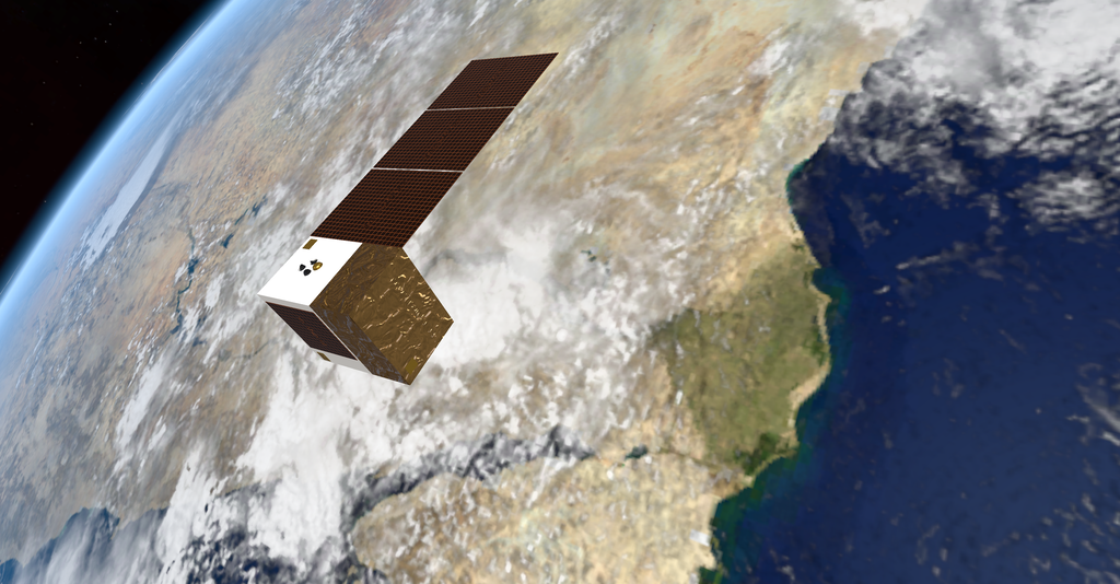 Künstlerische Darstellung eines Satelliten von Reflex Aerospace, mit die Satelliten-Konstellation von UNIO aufgebaut werden soll; © Reflex Aerospace