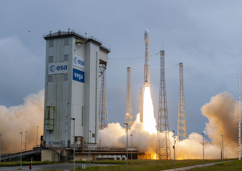 Vega C Launch;
© ESA/CNES/Arianespace/Optique Video du CSG/S Martin