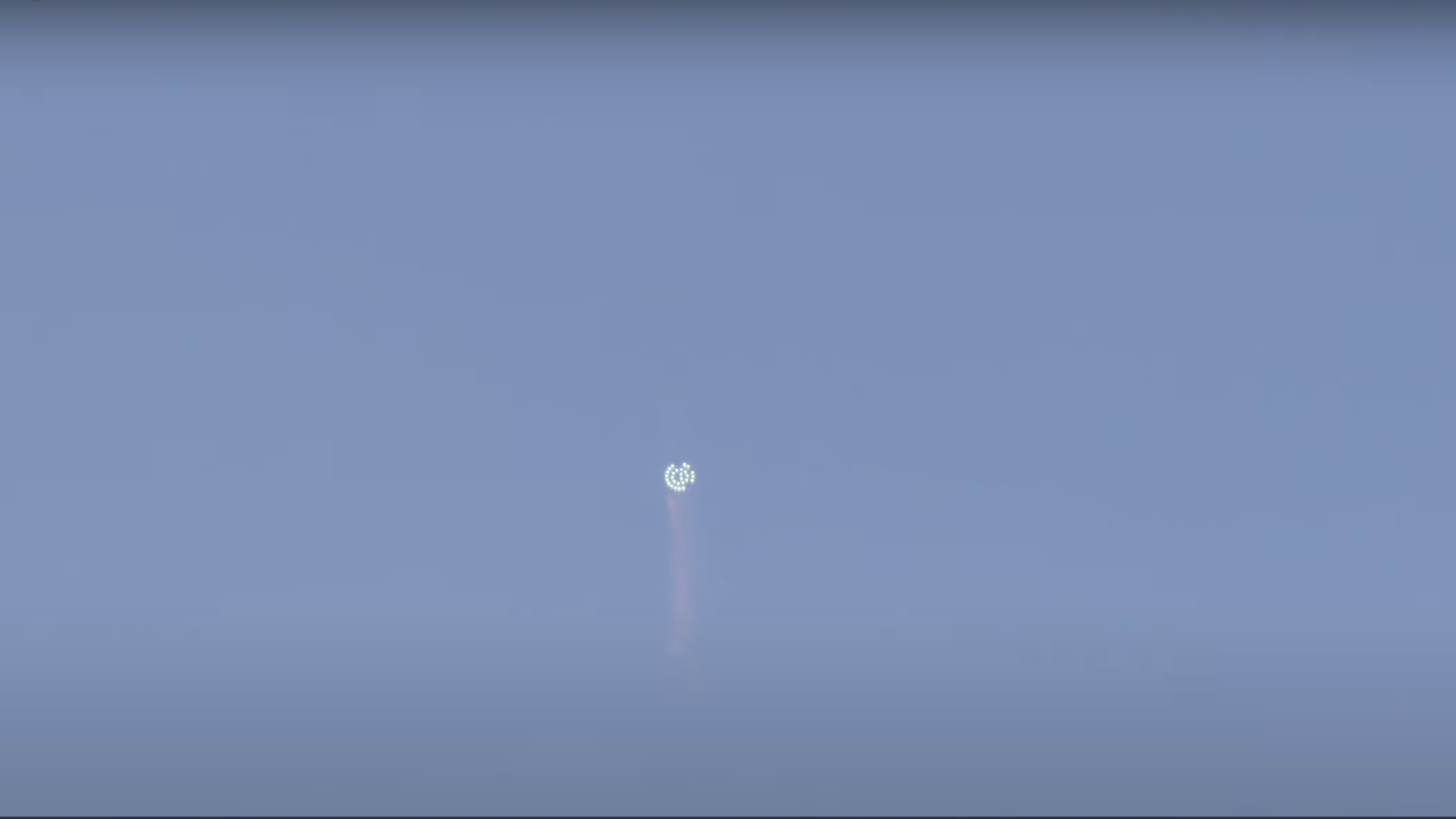 Ground View des Starship von SpaceX während des Orbital Test Flights, Screenshot;© SpaceX