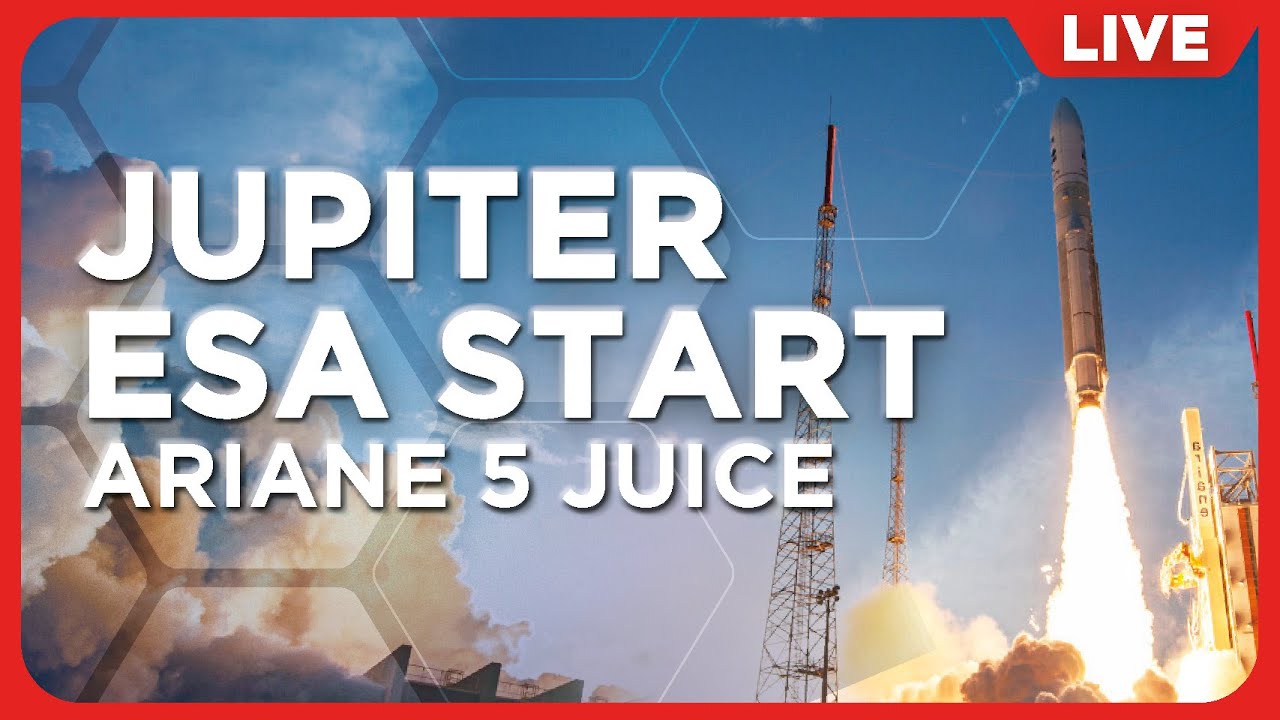 Thumbnail Livestream zum Start von JUICE bei Senkrechtstarter